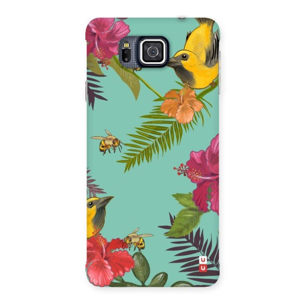 Flower Bird and Bee Back Case for Galaxy Alpha