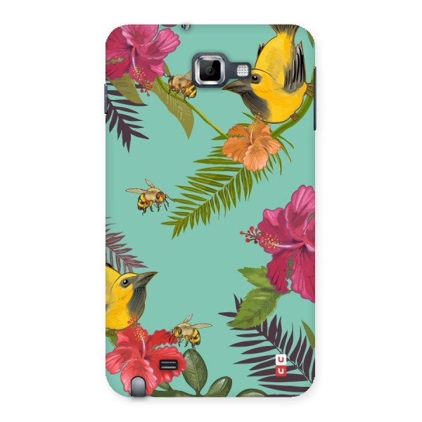 Flower Bird and Bee Back Case for Galaxy Note