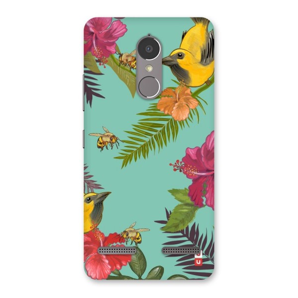 Flower Bird and Bee Back Case for Lenovo K6