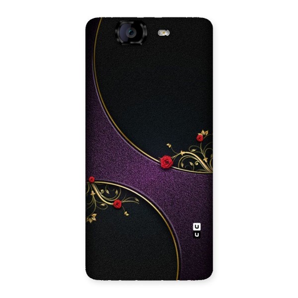 Flower Curves Back Case for Canvas Knight A350