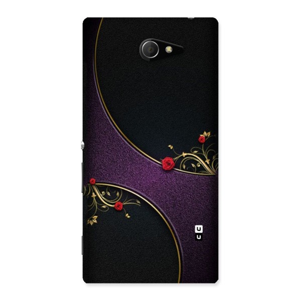 Flower Curves Back Case for Sony Xperia M2