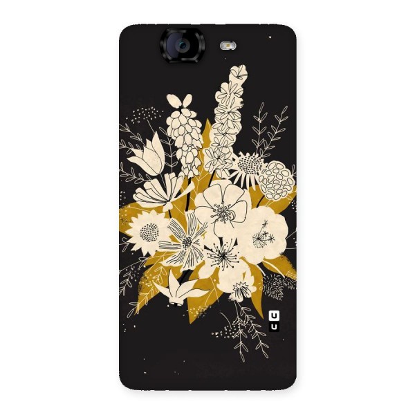 Flower Drawing Back Case for Canvas Knight A350