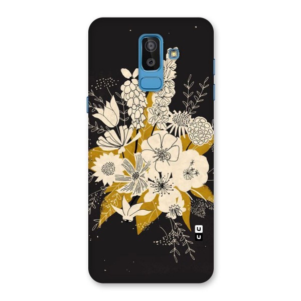 Flower Drawing Back Case for Galaxy J8