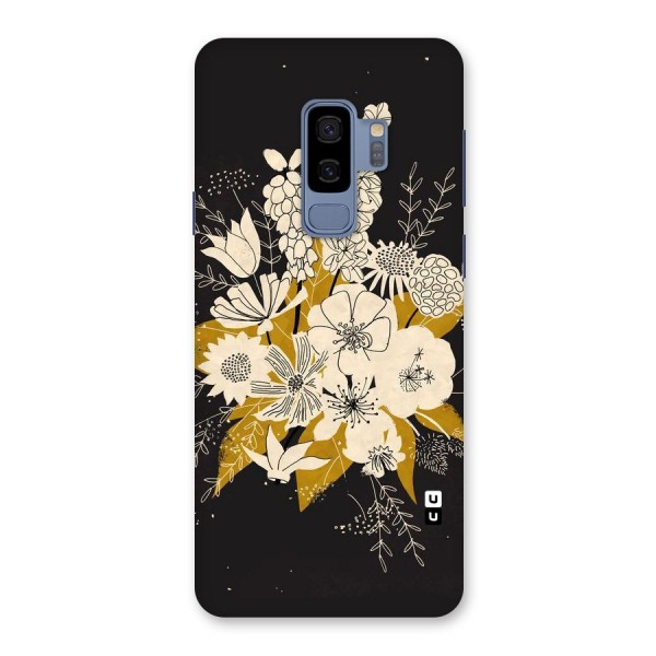 Flower Drawing Back Case for Galaxy S9 Plus