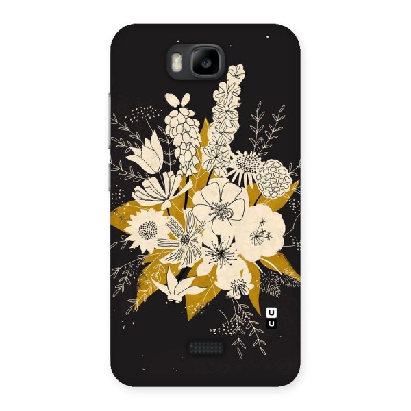 Flower Drawing Back Case for Honor Bee