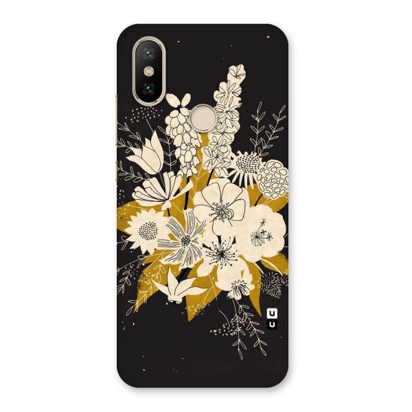 Flower Drawing Back Case for Mi A2