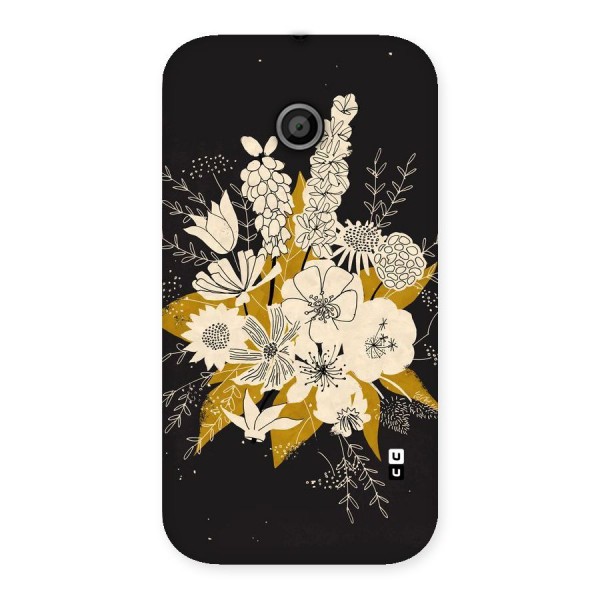 Flower Drawing Back Case for Moto E