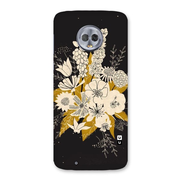 Flower Drawing Back Case for Moto G6