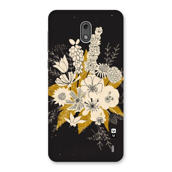 Flower Drawing Back Case for Nokia 2