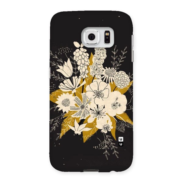 Flower Drawing Back Case for Samsung Galaxy S6