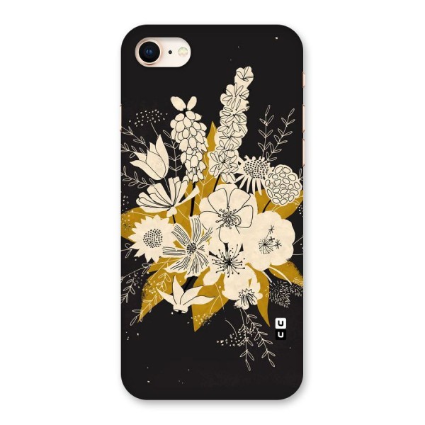 Flower Drawing Back Case for iPhone 8