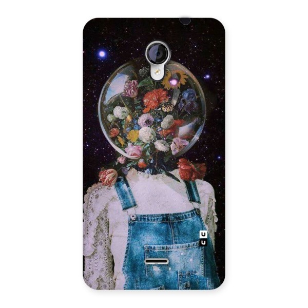 Flower Face Back Case for Micromax Unite 2 A106