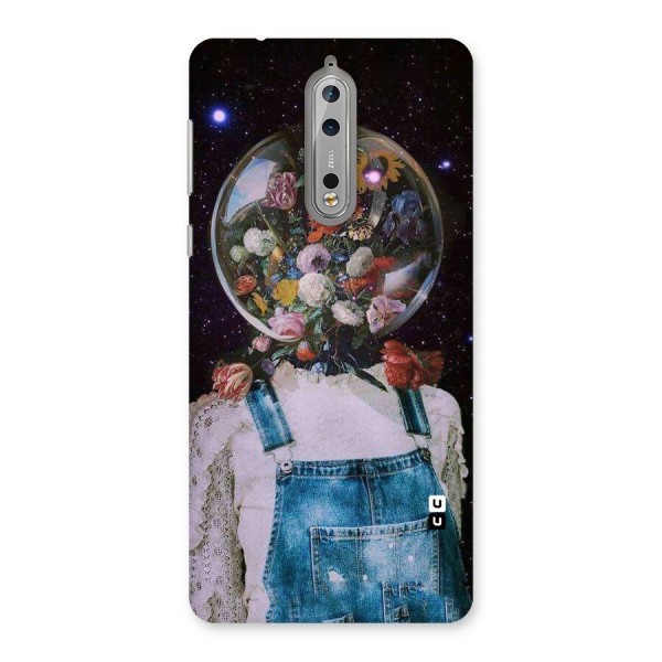 Flower Face Back Case for Nokia 8