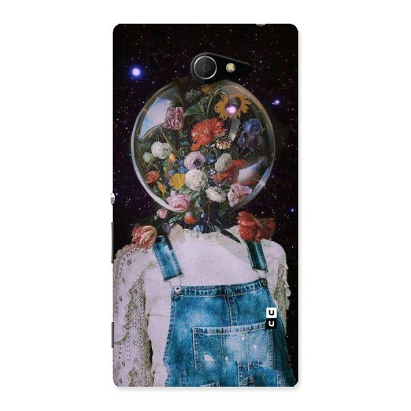 Flower Face Back Case for Sony Xperia M2