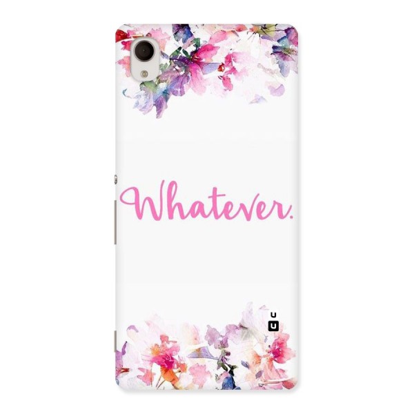 Flower Whatever Back Case for Sony Xperia M4