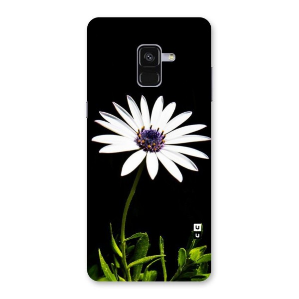 Flower White Spring Back Case for Galaxy A8 Plus