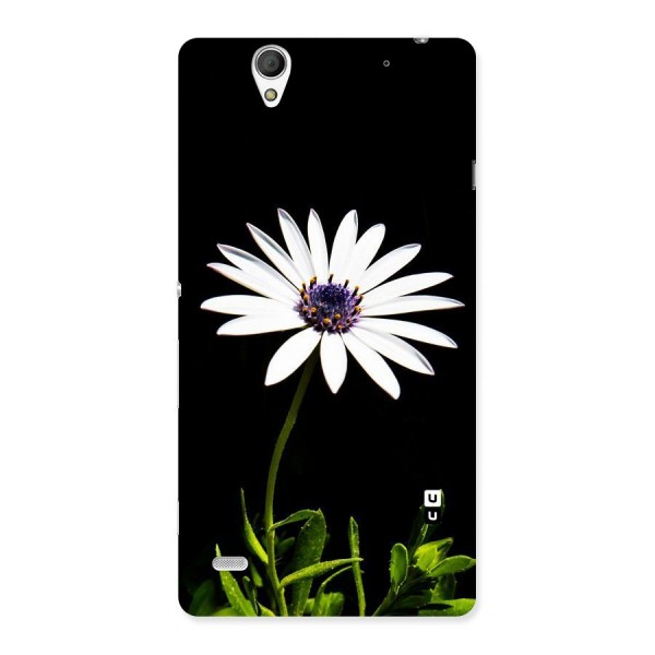 Flower White Spring Back Case for Sony Xperia C4