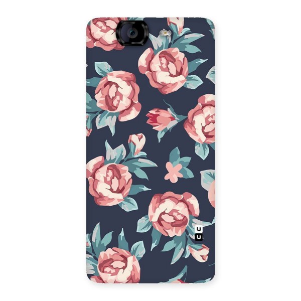 Flowers Painting Back Case for Canvas Knight A350