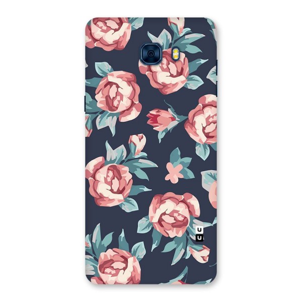 Flowers Painting Back Case for Galaxy C7 Pro