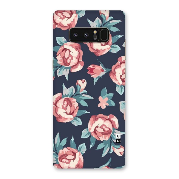 Flowers Painting Back Case for Galaxy Note 8