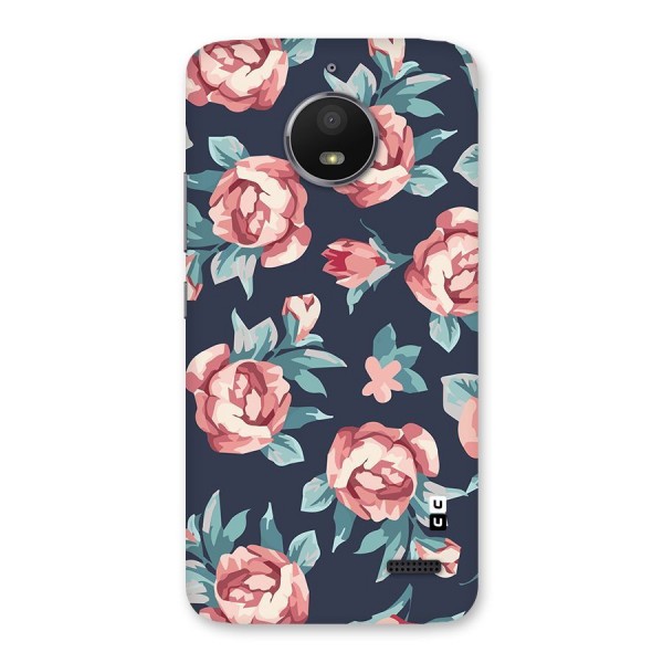 Flowers Painting Back Case for Moto E4