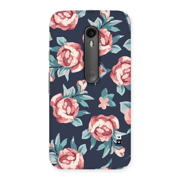 Flowers Painting Back Case for Moto G3