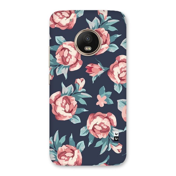 Flowers Painting Back Case for Moto G5 Plus