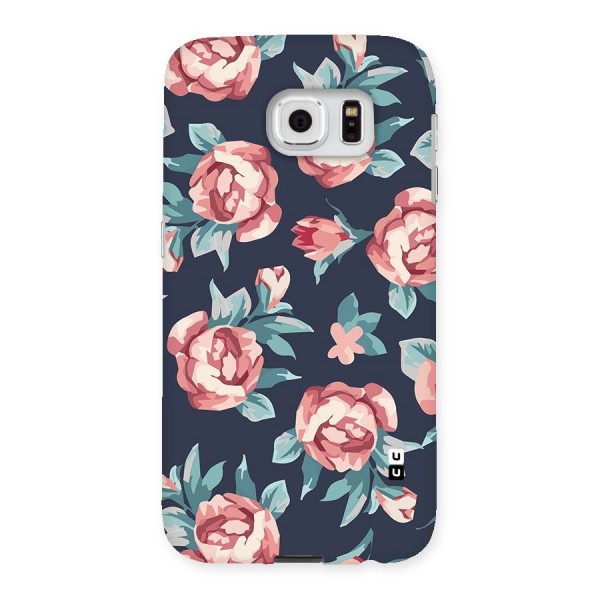 Flowers Painting Back Case for Samsung Galaxy S6