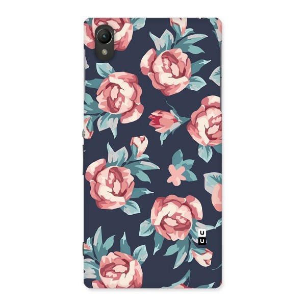 Flowers Painting Back Case for Sony Xperia Z1