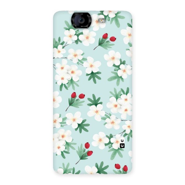 Flowers Pastel Back Case for Canvas Knight A350