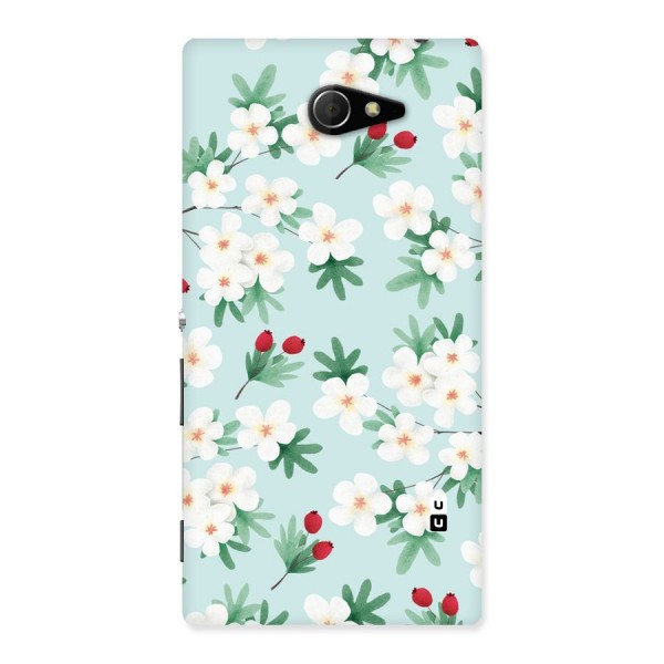 Flowers Pastel Back Case for Sony Xperia M2