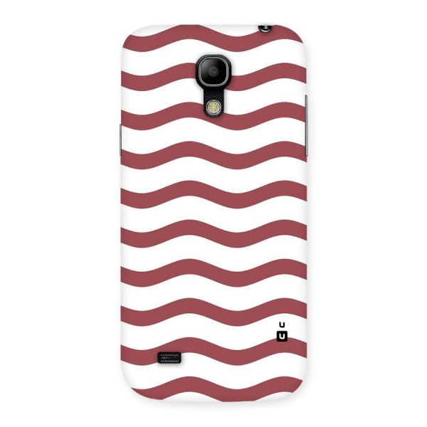 Flowing Stripes Red White Back Case for Galaxy S4 Mini