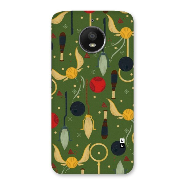 Flying Ball Pattern Back Case for Moto E4 Plus