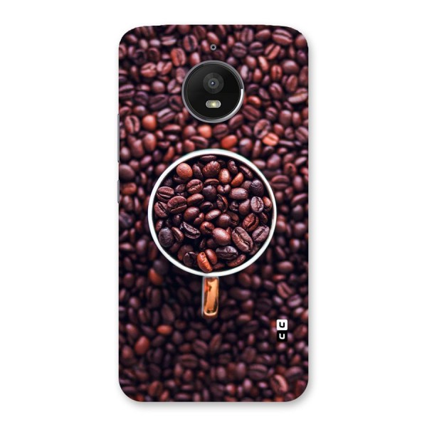 Focus Coffee Beans Back Case for Moto E4 Plus