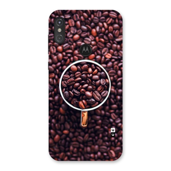 Focus Coffee Beans Back Case for Motorola One Power