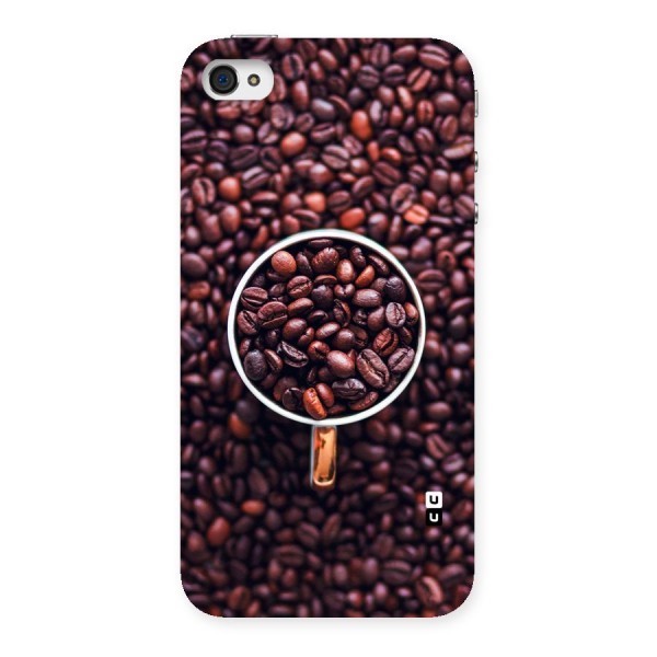 Focus Coffee Beans Back Case for iPhone 4 4s