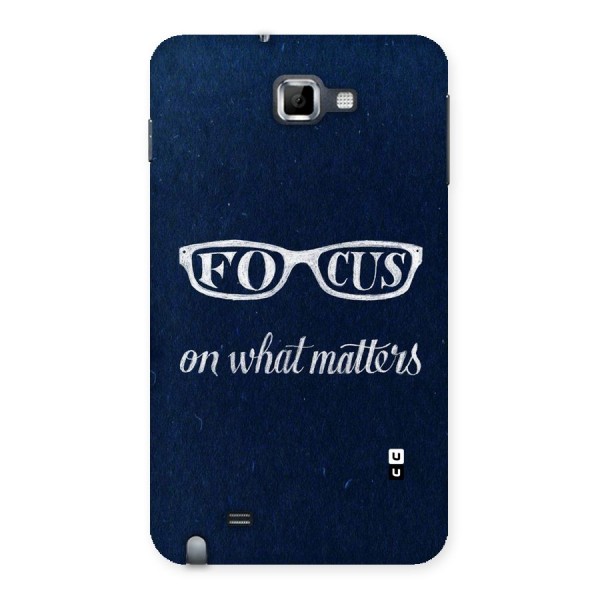 Focus Matters Back Case for Galaxy Note