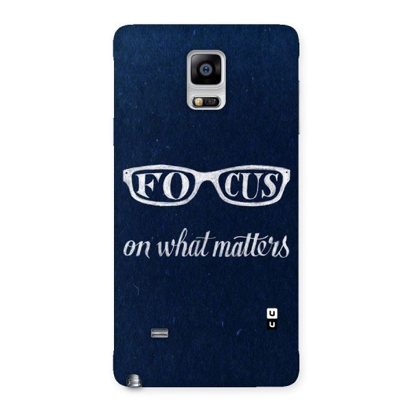 Focus Matters Back Case for Galaxy Note 4