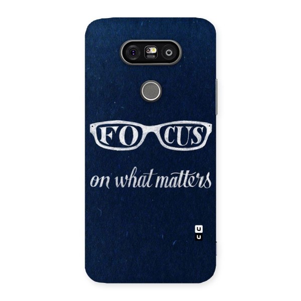 Focus Matters Back Case for LG G5