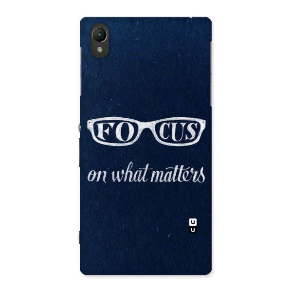 Focus Matters Back Case for Sony Xperia Z1