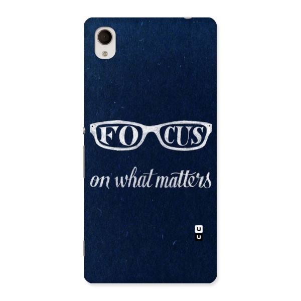 Focus Matters Back Case for Xperia M4 Aqua