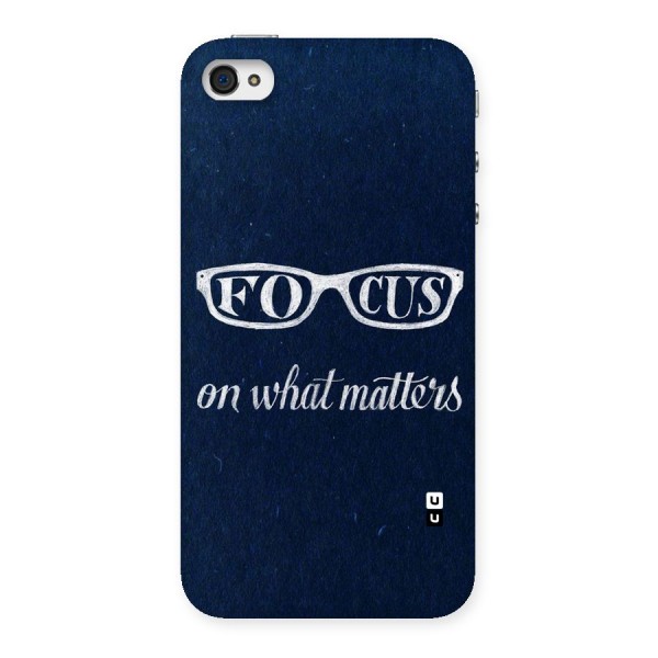 Focus Matters Back Case for iPhone 4 4s