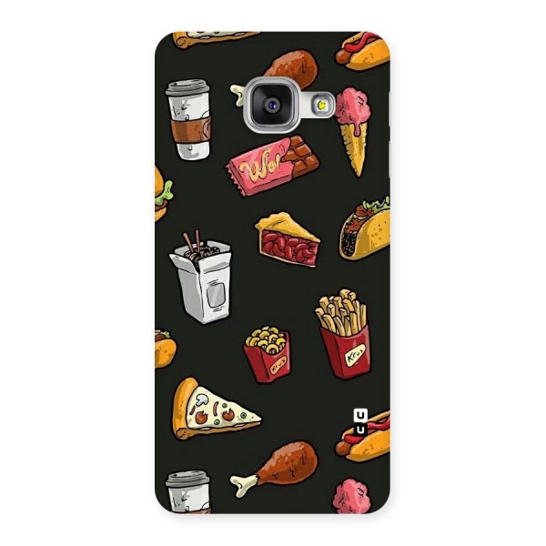 Foodie Pattern Back Case for Galaxy A3 2016