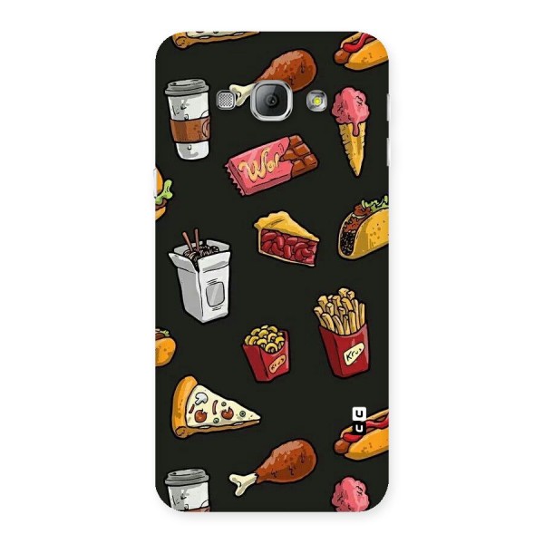 Foodie Pattern Back Case for Galaxy A8