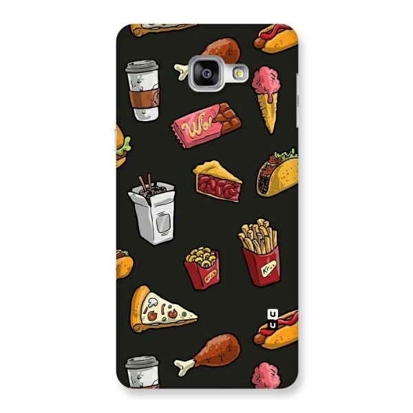 Foodie Pattern Back Case for Galaxy A9