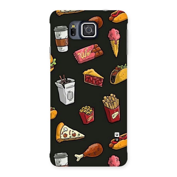 Foodie Pattern Back Case for Galaxy Alpha