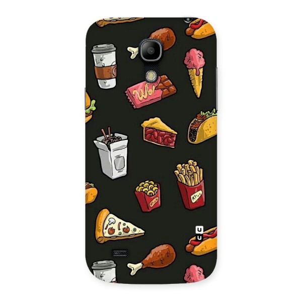 Foodie Pattern Back Case for Galaxy S4 Mini