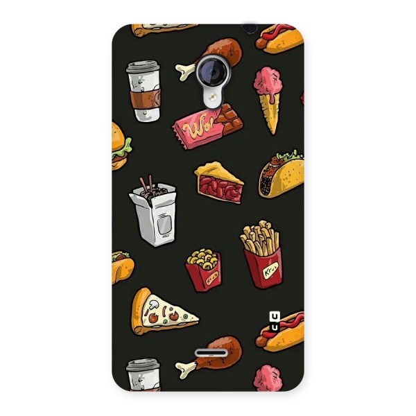 Foodie Pattern Back Case for Micromax Unite 2 A106