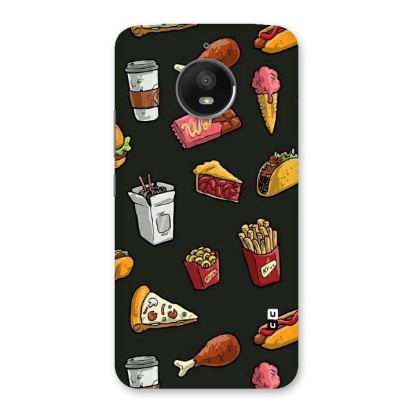 Foodie Pattern Back Case for Moto E4 Plus