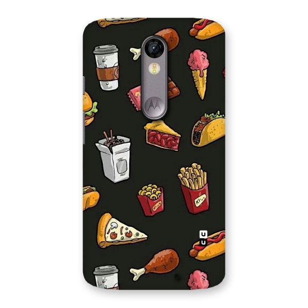 Foodie Pattern Back Case for Moto X Force